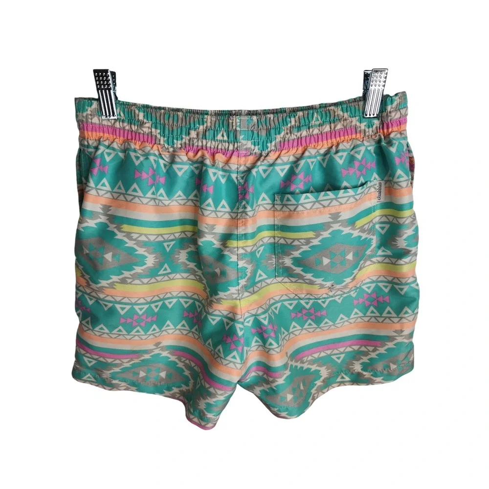 Chubbies Shorts Men's M Swim Trunks Aztec Drawstring Lined The En Fuegos 4.5